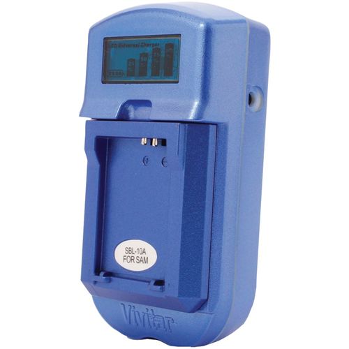 VIVITAR VIV-SC-3100-BLU-S LCD Battery Charger for Sony(R) Batteries (Blue)