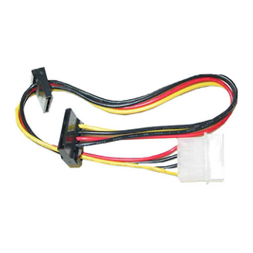 Molex to Dual SATA Power Cable, 4 Pin Molex Male to Dual Serial ATA Female, 14 inch