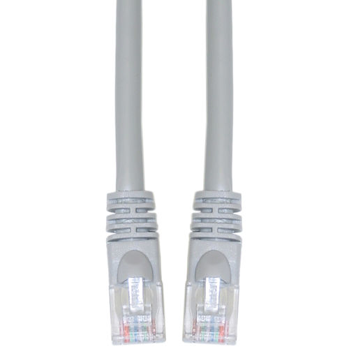 Cat 5e Gray Ethernet Patch Cable, Snagless / Molded Boot, 200 foot