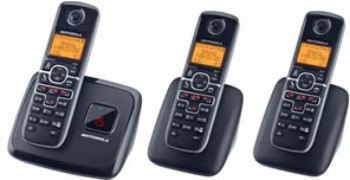 DECT6.0 cordless w/ answering-3 handsets
