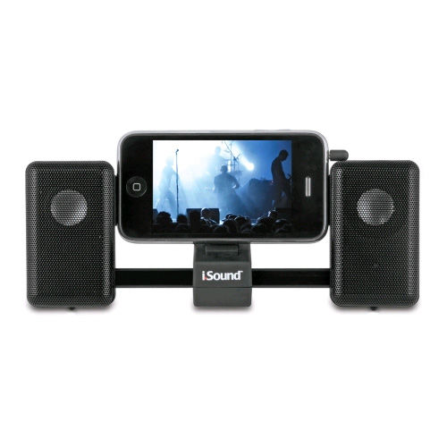 iSound iMan Universal Portable Sliding Speaker System (Black)
