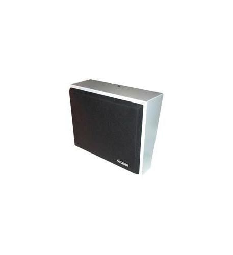 8in Amplified Wall Speaker, Metal, Black