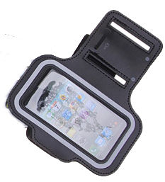 Technocel Universal Smartphone Arm Band Case for Apple iPhone 4/4S, Samsung Galaxy II, Motorola Droid RAZR, X2 (Black)