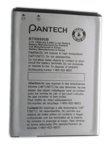 OEM Pantech BTR8995B Standard Battery for ADR8995 (1500 mAh)