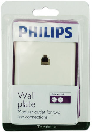 2-Line Wall Plate for Modular Outlets Case Pack 24