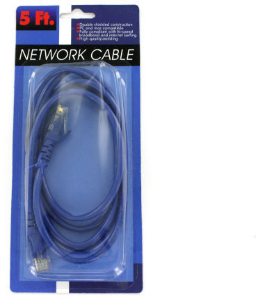 5' CAT-5 Network Cable Case Pack 12
