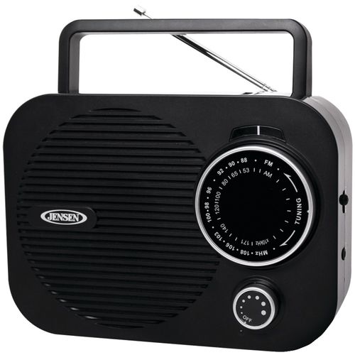 JENSEN MR-550-BK Portable AM/FM Radio (Black)
