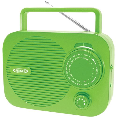 JENSEN MR-550-G Portable AM/FM Radio (Green)