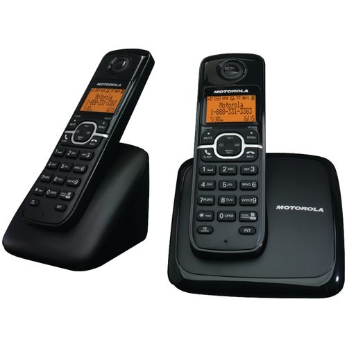 MOTOROLA L602M DECT 6.0 Cordless Phone System with Speakerphone & 3-Line Display (Dual-Handset System)