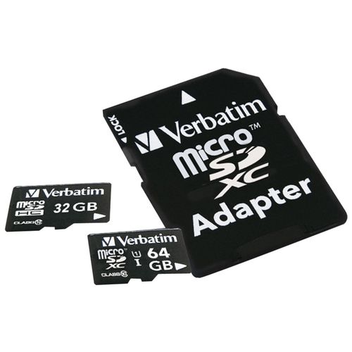 VERBATIM 44083 microSDHC(TM) Card with Adapter (32GB; Class 10)
