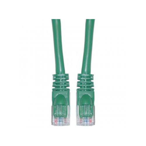 Cat 5e Green Ethernet Patch Cable, Snagless / Molded Boot, 10 foot