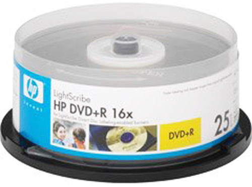 HP Lightscribe DVD+R 16X 25 Pack