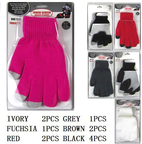 Phone Gloves Colored for Smart Phone Case Pack 72