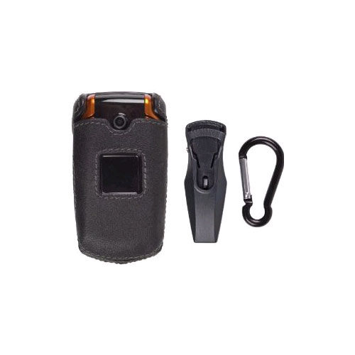 Premium Leather Clip-on Case w/ratcheting belt clip for Samsung SGH-A167