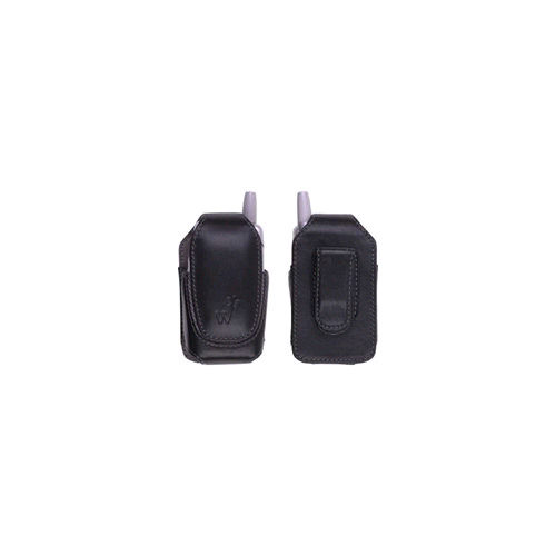 Wireless Solutions Universal Leather Pouch for Small-sized handsets, Black