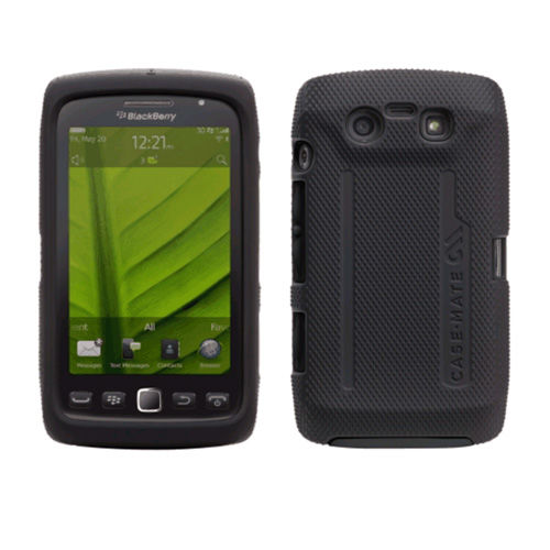 Tough Hybrid Case Hard for BlackBerry Torch 9860, 9850 - Black/Black