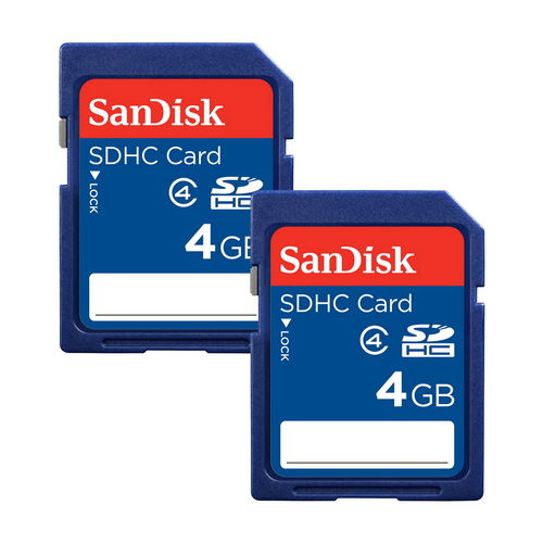 SDHC 4GB Memory Card 2-Pack