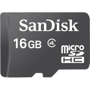 microSDHC 16GB Memory Card W/Adapter