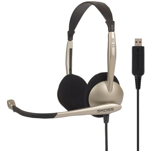 KOSS 178188 CS100 USB On-Ear, Over-The-Head Stereophone Headset