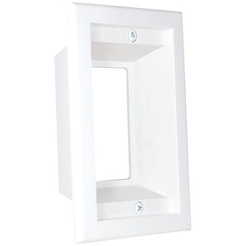 MIDLITE 1GPP-1W 1-Gang Recessed Box/Wall Plate Combo