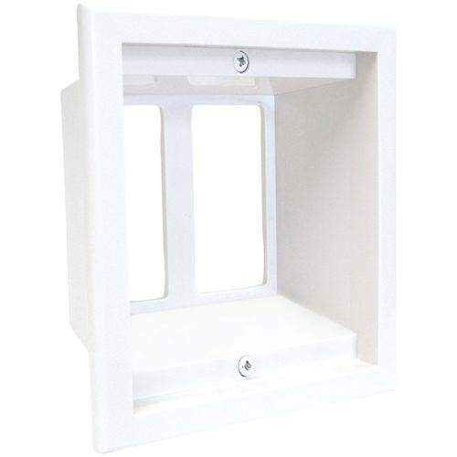 MIDLITE 2GPP-1W 2-Gang Recessed Box/Wall Plate Combo