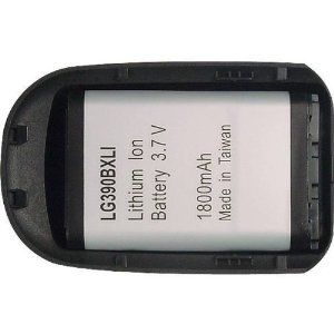 Technocel Lithium Ion Extended Battery & Door for LG AX390, UX390 - Black