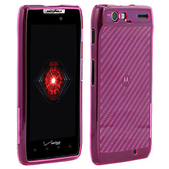 OEM Verizon High Gloss Silicone Cover Case for Motorola DROID RAZR XT912 (Pink)