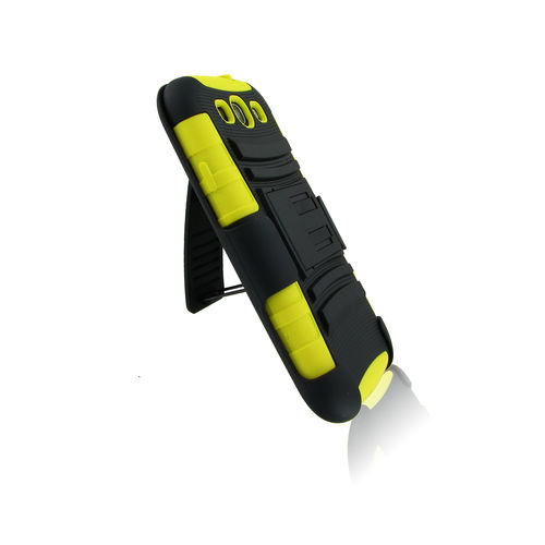 Samsung I9300/ I535/ L710/ T999/ I747 (Galaxy S III) Black + Black + Yellow Robotic Case 2 w/ Holster