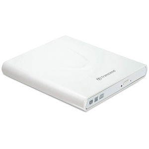 8X slim portable CD/DVD writer White