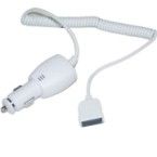 White - Car Charger for Apple iPod, iPad 1/2, iPhone 4/4S, 3G/3GS