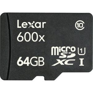 64GB UHS-1 micro SDHC 600X CL.10
