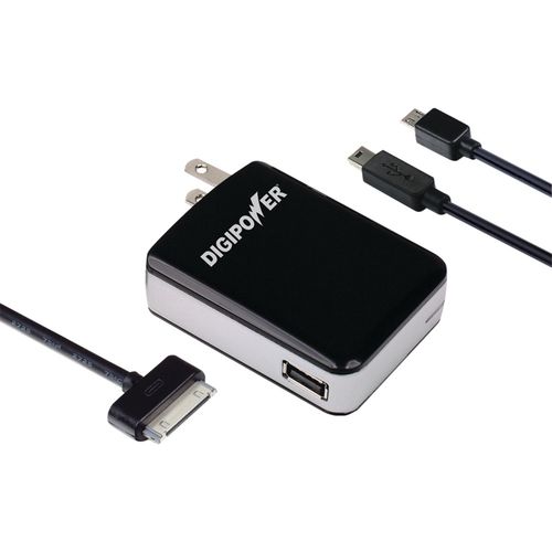 DIGIPOWER PD-AC2A iPad(R)/iPhone(R)/iPod(R) 2.1-Amp Wall Charger