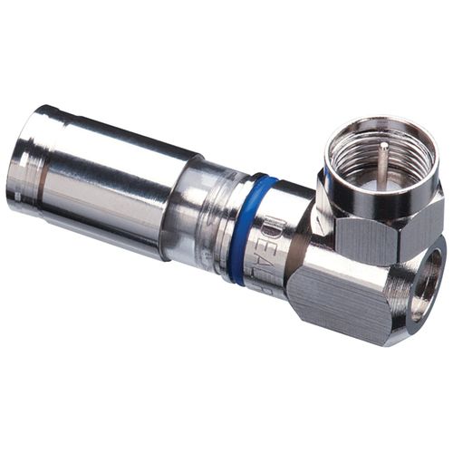 IDEAL 92-690 RG-6 & RG-6 Plenum InSITE(TM) RTQ Right-Angle F-Connectors, 25 pk
