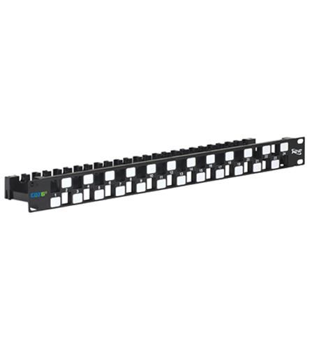 PATCH PANEL,BLANK,CAT 6A UTP,24PORT,1RMS