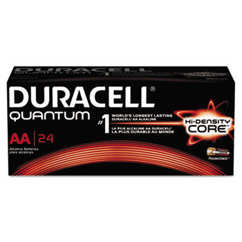 Quantum Alkaline Batteries with Duralock Power Preserve Technology, AA, 24/Box