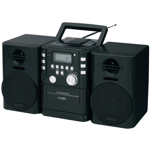 JENSEN CD-725 Portable CD Music System with Cassette & FM Stereo Radio