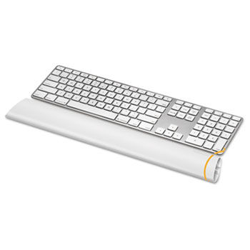 I-Spire Series Keyboard Wrist Rocker Wrist Rest, 2 9/16"" x 18 1/4"", White