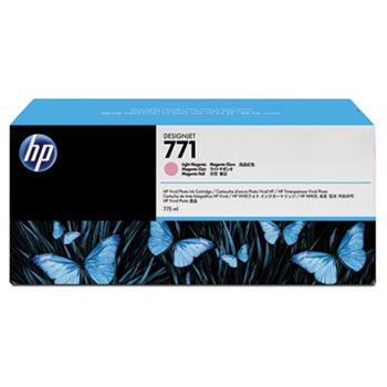 B6Y43A (HP 771) Ink Cartridge, 775 mL, Light Magenta, 3/Pk