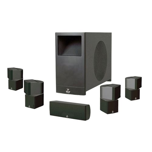Pyle 5.1 Home Theater Passive Audio System Four Satellite, Center Channel &amp; 10''Subwoofer