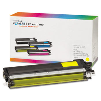 39858 Compatible, Remanufactured, TN210Y Toner, 1400 Page-Yield, Yellow