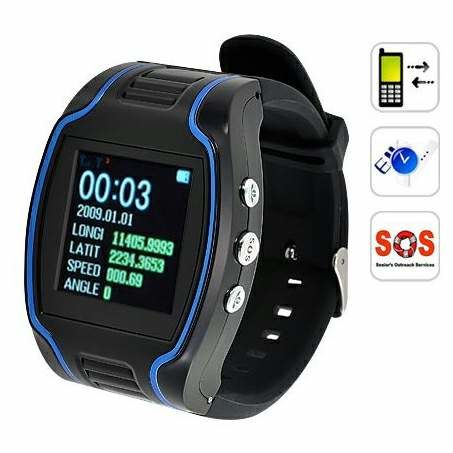 CRT19N GPS Tracker Wrist Watch Real-time GSM GPRS Security Surveillance Quad Band SOS