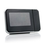 LED Light LCD Projection Digital Weather Thermometer Alarm Clock Snooze Station