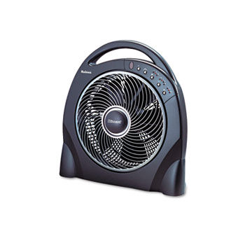12"" Oscillating Floor Fan w/Remote, Breeze Modes, 8hr Timer