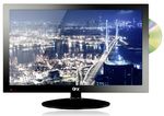 QFX 24&rdquo; LEDTV with ATSC/NTSC TV tuner built-in DVD player