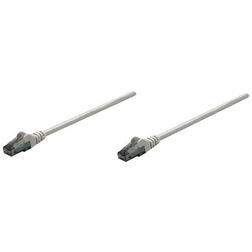 INTELLINET 336758 CAT-6 UTP Patch Cable, 25ft, Gray