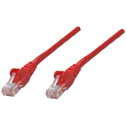 INTELLINET 338394 CAT-5E UTP Patch Cable, 5ft, Red