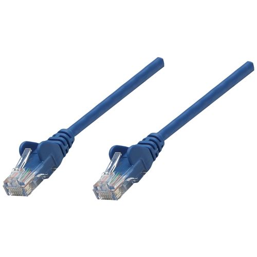 INTELLINET 338400 CAT-5E UTP Patch Cable, 5ft, Blue