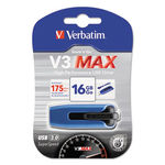 V3 Max, USB 3.0 Drive, 16GB, Metallic Blue