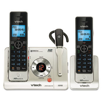 LS6475-3 Digital Answering System, Base, Cordless Headset and Handset