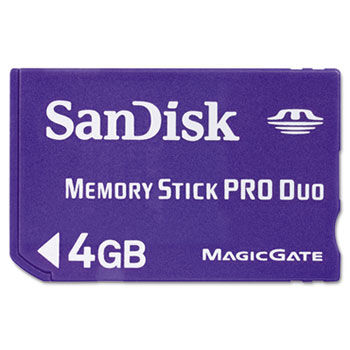 Memory Stick PRO Duo, Optimized for Sony Devices, 4GB